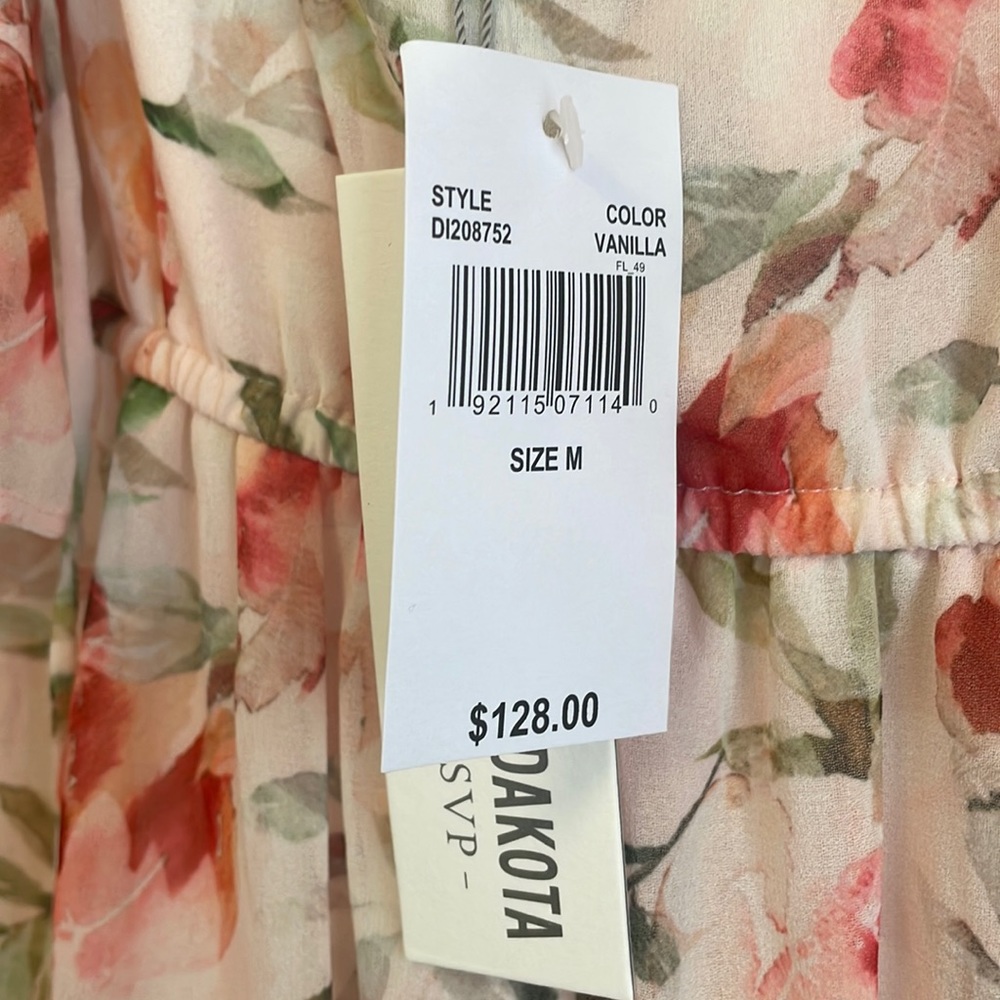 Pink floral BB Dakota dress medium